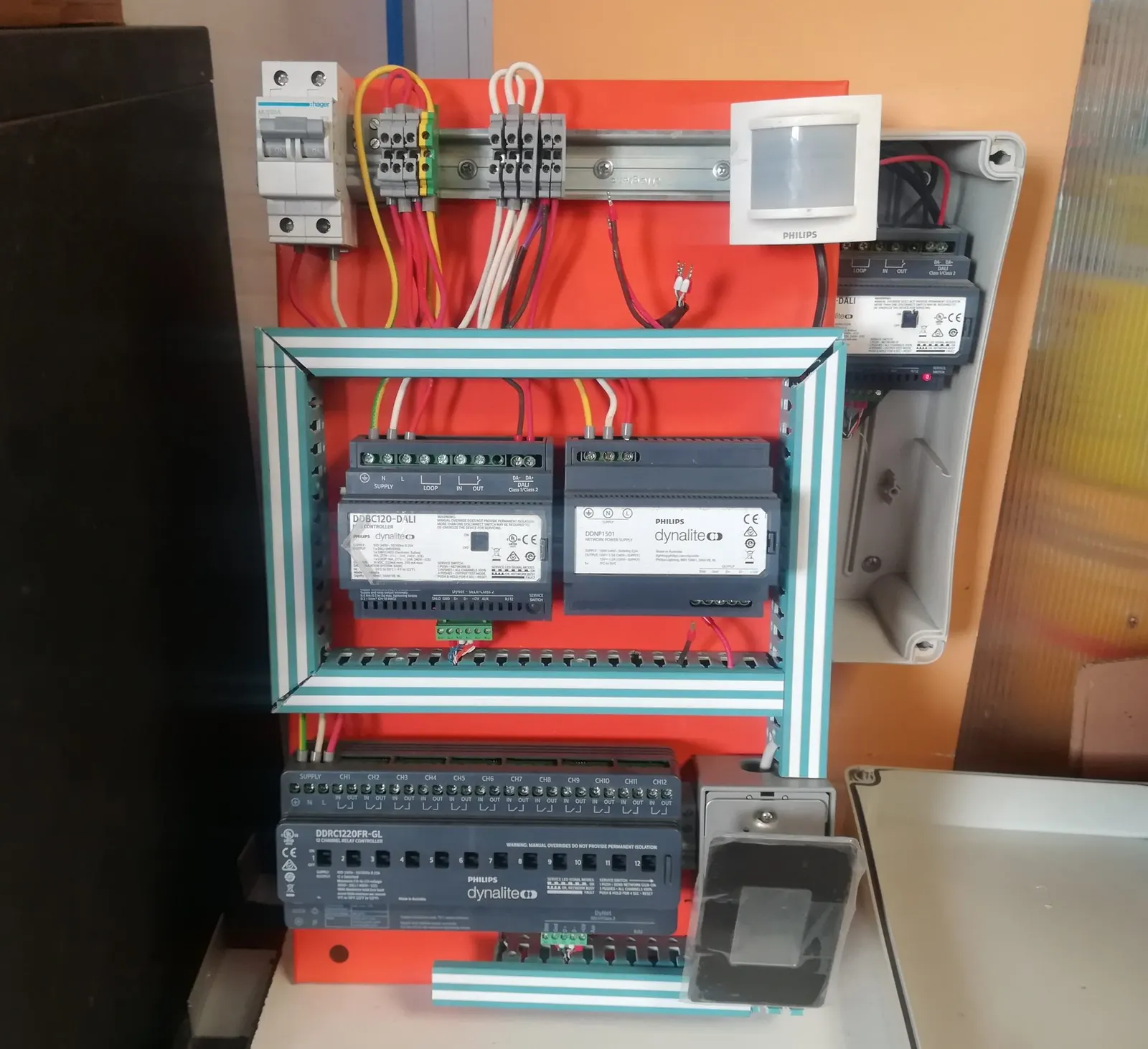 Mockup de instalación eléctrica